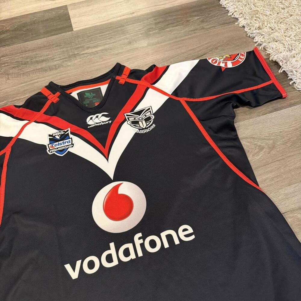 vintage Vodafone Canterbury New Zealand warriors jersey XL